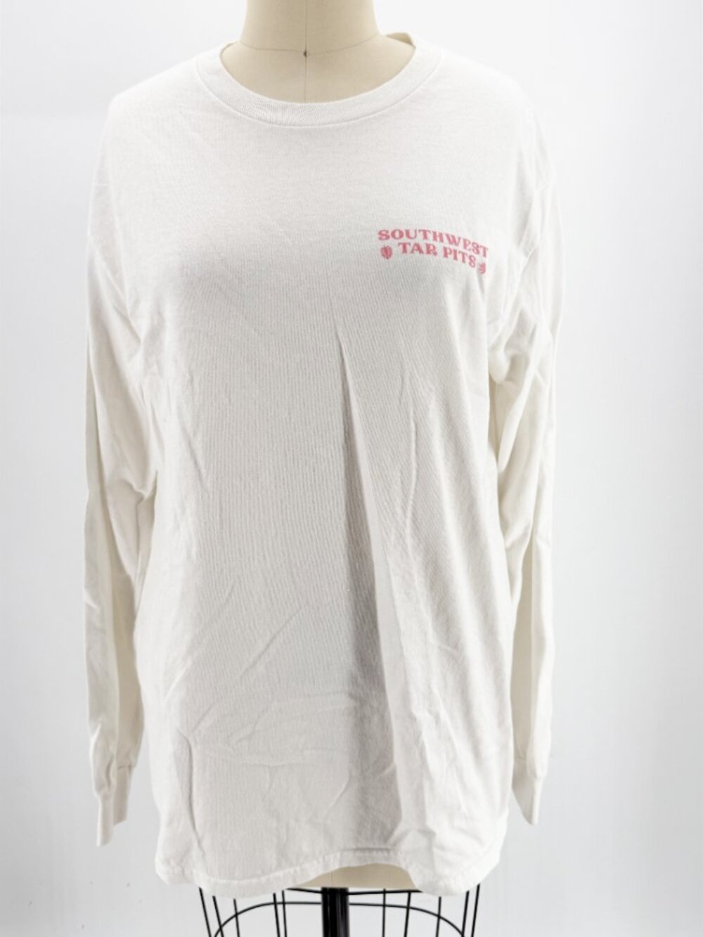 Kaeraz southwest La Brea CA Tar Pits LSV crewneck Tee White M - Picture 8 of 8